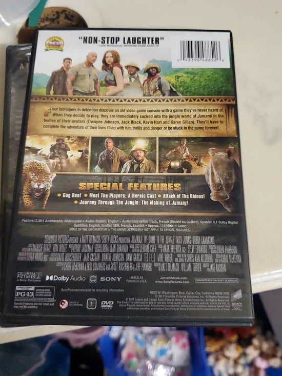 Nwt The Punisher & Nwot Jumanji DVD Duo - Black, White, Red - Picture 5 of 5